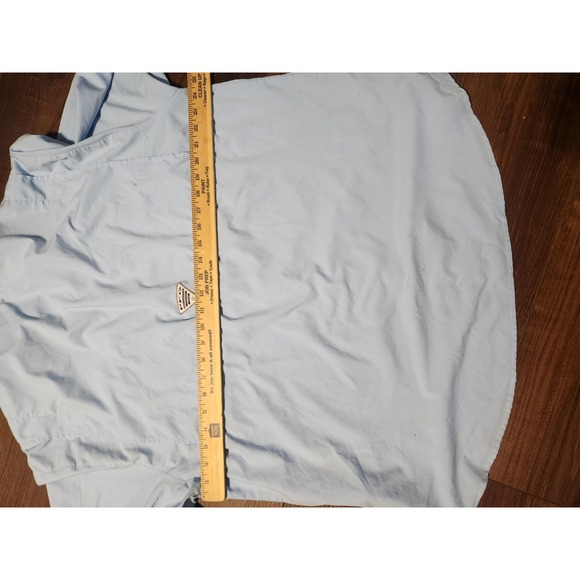 Columbia PFG Fishing Shirt Mens XL Blue Long Sleeve Vented Performance Outdoor - Picture 6 of 6